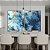 Duo de Quadros Abstrato Azul Dourado efeito Mármore Arte Canvas Moldura - Imagem 4