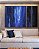 Trio de Quadros Estilizados Abstrato tons de Azul Efeito Pintura Arte Canvas Moldura - Imagem 3