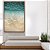 Quadro Vertical Mar de Águas Cor Turquesa e Areia Clara Natureza Canvas Moldura - Imagem 2