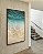 Quadro Vertical Mar de Águas Cor Turquesa e Areia Clara Natureza Canvas Moldura - Imagem 3