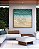 Quadro Quadrado Mar de Águas Cor Turquesa e Areia Clara Natureza Canvas Moldura - Imagem 1