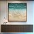 Quadro Quadrado Mar de Águas Cor Turquesa e Areia Clara Natureza Canvas Moldura - Imagem 3