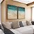 Duo de Quadros Mar de Águas Cor Turquesa e Areia Clara Natureza Canvas Moldura - Imagem 1