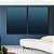 Duo de Quadros Abstrato Degradê Azul Turquesa Arte Canvas Moldura - Imagem 3
