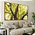 Duo de Quadros Floresta Árvores Folhas Verdes e Claridade do Sol Arte Canvas Moldura - Imagem 3