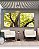 Duo de Quadros Quadrados Floresta Árvores Folhas Verdes e Claridade do Sol Arte Canvas Moldura - Imagem 4