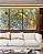 Trio de Quadros Abstrato Turquesa Dourado Arte Fluida Canvas Moldura - Imagem 1