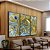 Trio de Quadros Abstrato Turquesa Dourado Arte Fluida Canvas Moldura - Imagem 3