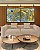 Duo de Quadros Quadrados Abstrato Turquesa Dourado Arte Fluida Canvas Moldura - Imagem 4