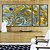 Trio de Quadros Estilizados Abstrato Turquesa Dourado Arte Fluida Canvas Moldura - Imagem 4
