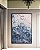 Quadro Vertical Abstrato Azul Rosa Dourado Efeito Mármore Canvas Moldura - Imagem 4