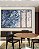 Trio de Quadros Estilizados Abstrato Azul Rosa Dourado Efeito Mármore Canvas Moldura - Imagem 3