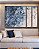 Trio de Quadros Estilizados Abstrato Azul Rosa Dourado Efeito Mármore Canvas Moldura - Imagem 2