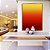 Quadro Vertical Abstrato Degradê Cores Amarelo Laranja Arte Canvas Moldura - Imagem 2