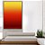 Quadro Vertical Abstrato Degradê Cores Amarelo Laranja Arte Canvas Moldura - Imagem 3