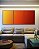Trio de Quadros Abstrato Degradê Cores Amarelo Laranja Arte Canvas Moldura - Imagem 4