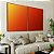 Duo de Quadros Abstrato Degradê Cores Amarelo Laranja Arte Canvas Moldura - Imagem 2