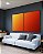Duo de Quadros Abstrato Degradê Cores Amarelo Laranja Arte Canvas Moldura - Imagem 4