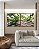 Duo de Quadros Quadrados Árvore Folhas Verdes Trono Céu Claro Canvas Moldura - Imagem 5