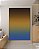 Quadro Vertical Abstrato Degradê Azul Ocre Marrom Arte Canvas Moldura - Imagem 1