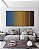 Trio de Quadros Estilizados Abstrato Degradê Azul Ocre Marrom Arte Canvas Moldura - Imagem 5
