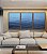 Trio de Quadros Mar Alto Oceano Azul Vivo Natureza Arte Canvas Moldura - Imagem 5