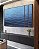 Trio de Quadros Estilizados Mar Alto Oceano Azul Vivo Natureza Arte Canvas Moldura - Imagem 2