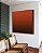 Quadro Quadrado Abstrato Degradê Laranja Telha Marrom Arte Canvas Moldura - Imagem 1