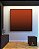 Quadro Quadrado Abstrato Degradê Laranja Telha Marrom Arte Canvas Moldura - Imagem 4