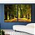 Duo de Quadros Estrada Árvores Natureza Banco Calmaria Arte Canvas Moldura - Imagem 3