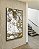 Quadro Vertical Abstrato Efeito Mármore Dourado Bronze Cinza Arte Canvas Moldura - Imagem 5