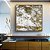 Quadro Quadrado Abstrato Efeito Mármore Dourado Bronze Cinza Arte Canvas Moldura - Imagem 2