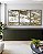 Trio de Quadros Abstrato Efeito Mármore Dourado Bronze Cinza Arte Canvas Moldura - Imagem 5