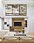 Trio de Quadros Abstrato Efeito Mármore Dourado Bronze Cinza Arte Canvas Moldura - Imagem 3