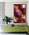 Quadro Vertical Abstrato Roxo Vermelho Vinho com Efeito Arte Canvas Moldura - Imagem 5