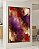 Quadro Vertical Abstrato Roxo Vermelho Vinho com Efeito Arte Canvas Moldura - Imagem 3
