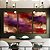 Trio de Quadros Abstrato Roxo Vermelho Vinho com Efeito Arte Canvas Moldura - Imagem 2