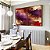 Duo de Quadros Abstrato Roxo Vermelho Vinho com Efeito Arte Canvas Moldura - Imagem 4
