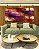 Trio de Quadros Estilizados Abstrato Roxo Vermelho Vinho com Efeito Arte Canvas Moldura - Imagem 4