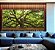 Duo de Quadros Quadrados Árvore da Vida com Galhos Fortes Folhas Verdes Natureza Arte Canvas Moldura - Imagem 3
