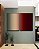Duo de Quadros Abstrato Degradê Vermelho Vinho Bege Cinza Arte Canvas Moldura - Imagem 5
