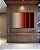 Trio de Quadros Estilizados Abstrato Degradê Vermelho Vinho Bege Cinza Arte Canvas Moldura - Imagem 5