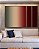 Trio de Quadros Estilizados Abstrato Degradê Vermelho Vinho Bege Cinza Arte Canvas Moldura - Imagem 2