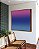 Quadro Quadrado Abstrato Degradê Azul Petróleo Rosa Arte Canvas Moldura - Imagem 4