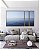 Trio de Quadros Estilizados Mar Azul e Calmo Oceano Natureza Arte Canvas Moldura - Imagem 5