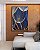 Quadro Vertical Flor Dente de Leão Tons de Cobre e Azul Natureza Arte Canvas Moldura - Imagem 2