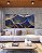 Trio de Quadros Flor Dente de Leão Tons de Cobre e Azul Natureza Arte Canvas Moldura - Imagem 5