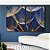 Duo de Quadros Flor Dente de Leão Tons de Cobre e Azul Natureza Arte Canvas Moldura - Imagem 4