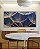 Duo de Quadros Quadrados Flor Dente de Leão Tons de Cobre e Azul Natureza Arte Canvas Moldura - Imagem 3