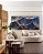 Duo de Quadros Quadrados Flor Dente de Leão Tons de Cobre e Azul Natureza Arte Canvas Moldura - Imagem 5